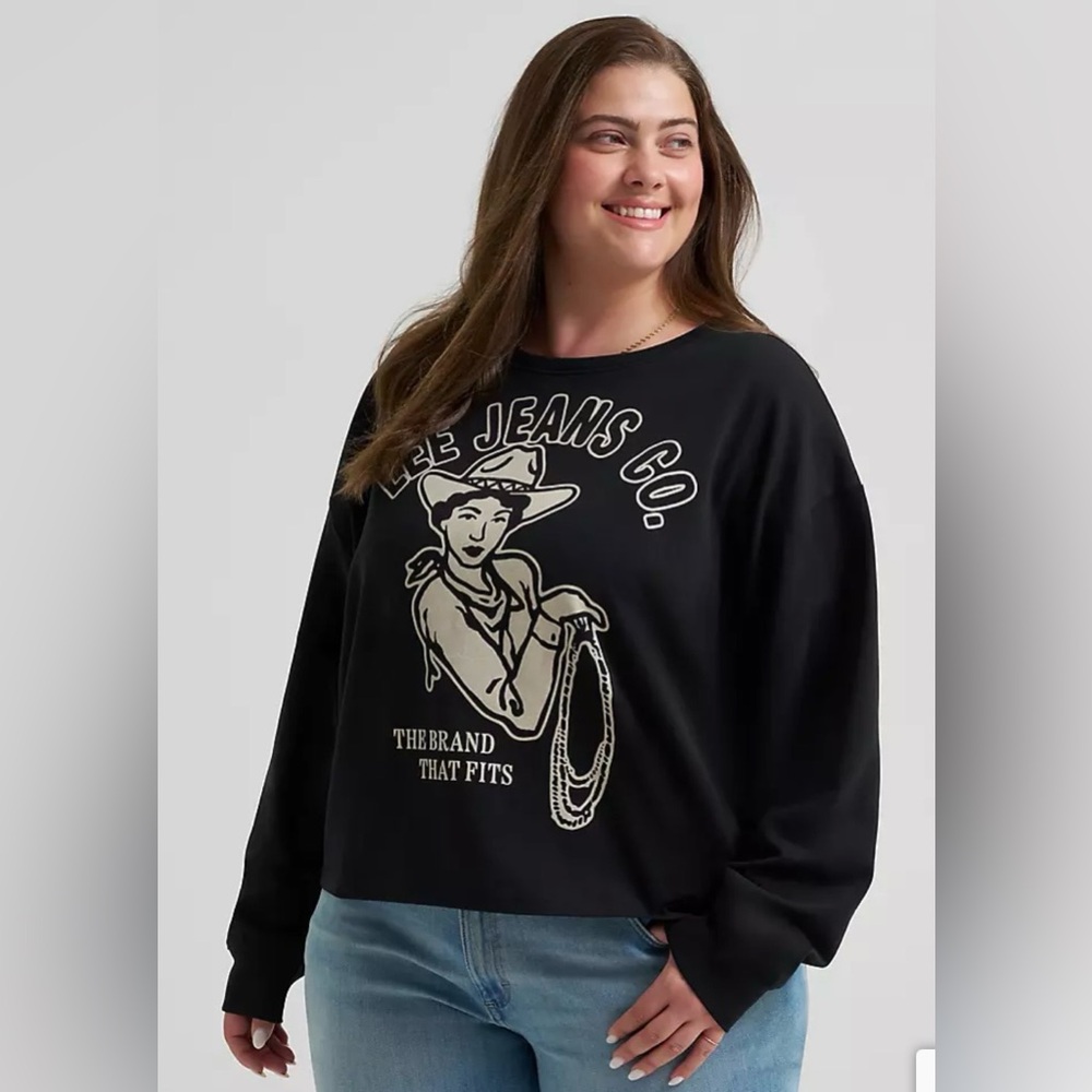 Lee Black Graphic Women's Top